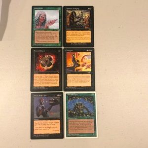 MAGIC THE GATHERING SIX CARD SET